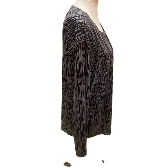 Graff Black and White Vintage Open Cardigan with Matching Camisol Blouse Size X- - Picture 7 of 15